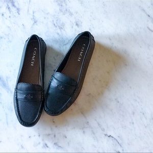 NEVER WORN!! Coach Black Leather Loafers